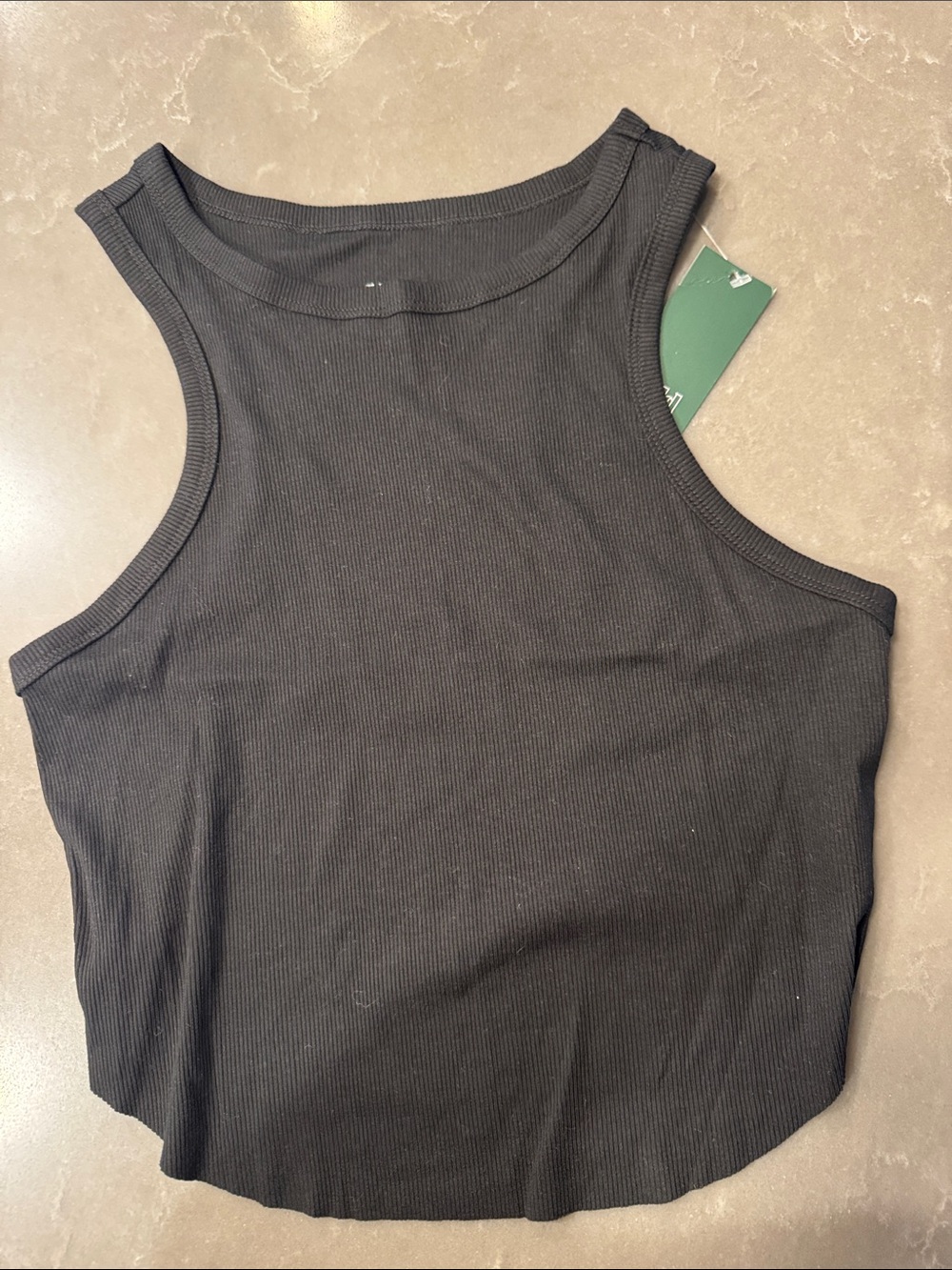 wild fable NWT Black Ribbed High-Neck Tank Top